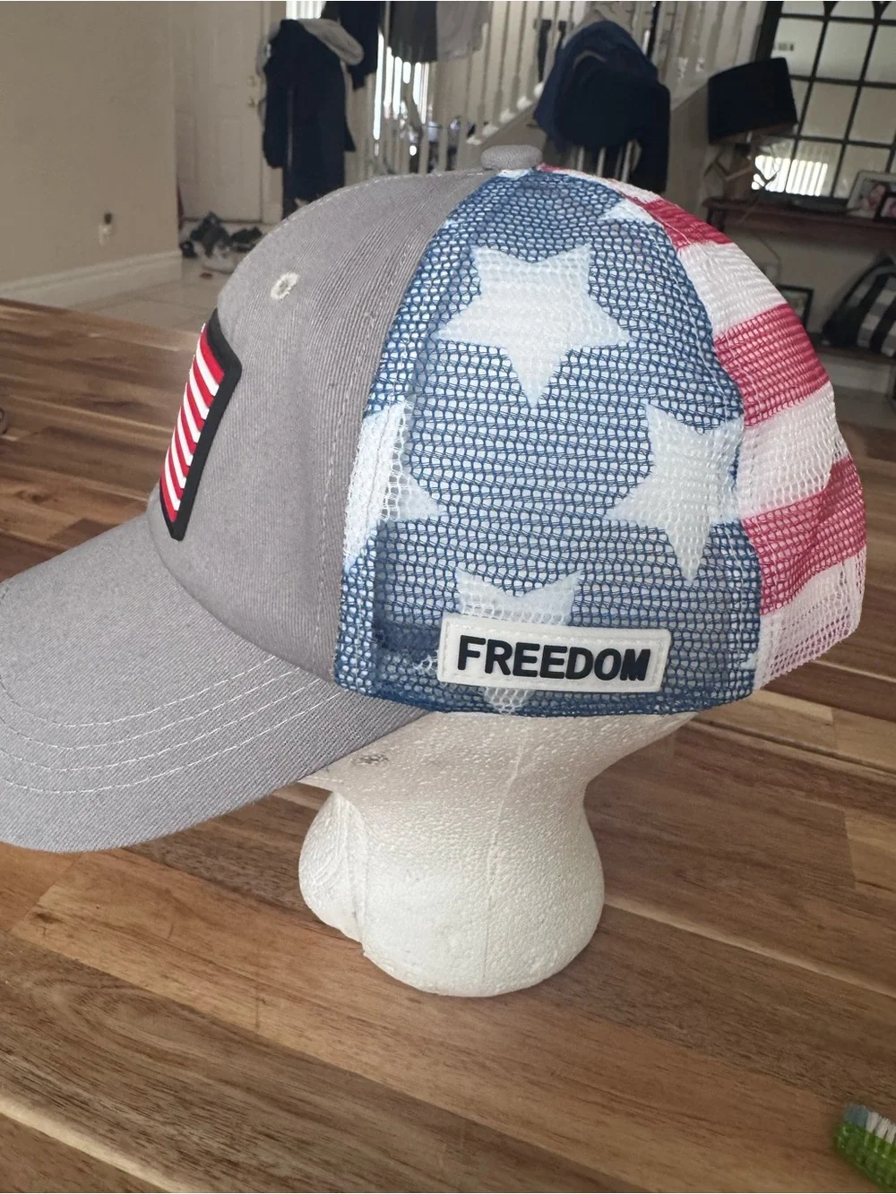 USA American Flag Freedom Patriotic Trucker Snapback Hat